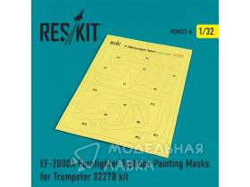 EF-2000A Eurofighter Typhoon Painting Masks for Trumpeter