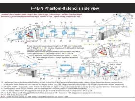 F-4B/N/J/S/C/D & RF-4C/B Phantom-II full stencils