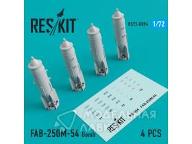 FAB-250М-54 Bomb (4 pcs) (MiG-21/23/27/29, Su-7/17/20/22/24/25/27/30/34, YAK-130)