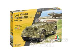 Fiat 508 CM Coloniale with crew