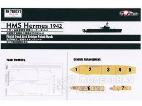 Flight Deck And Bridge Paint Mask HMS Hermes 1942