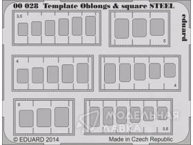 Фототравление для Template oblongs & square STEEL