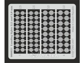 Фототравление Landing lights 2,5 and 3mm