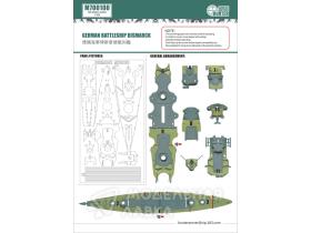 GERMAN BATTLESHIP BISMARCK (FOR REVELL 05098)