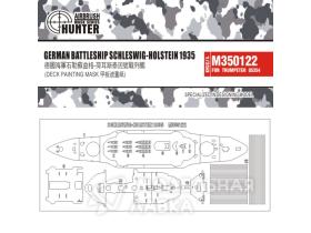 German Battleship Schleswig-Holstein 1935 Deck Painting Mask (For Trumpeter 05354)