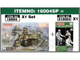 "German Sd.Kfz.2   Kettenkraftrad  +US AIRBORNE Ketten Driver set ketten: plastic Kits Figures : RESIN PARTS  & 3D Print  "