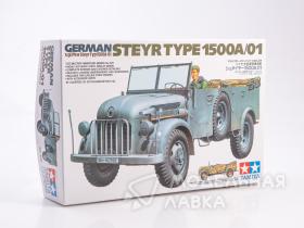 German Steyr Type 1500A/01 Немецкий полуторатонный полноприводный автомобиль с двумя фигурами и набором принадлежностей.