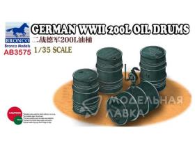 German WWII 200L Oil Drums