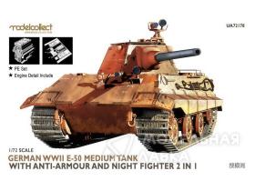 German WWII E-50 Medium Tank with Anti-Armour and Night Fighter 2 in 1