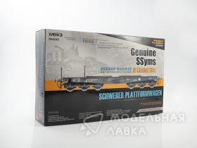 Германская железнодорожная платформа Genuine SSyms 6-Axle 80ton