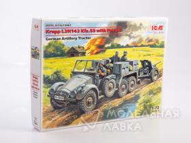 Германский легкий тягач Krupp L2H143 Kfz.69 c пушкой Раk 36