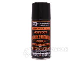 Грунтовка в металлических баллончиках Mr. Aqueous Black Surfacer 1000 170мл.