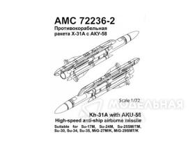 Х-31А с пусковой АКУ-58 /ракета класса "воздух-поверхность"/