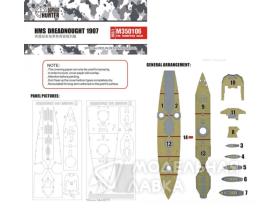 HMS Dreadnought 1907 (For Trumpeter 05328)