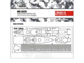 HMS exeter deck painting mask (for trumpeter 05350)