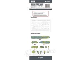 HMS Lively 1941 Deck Paint Masks