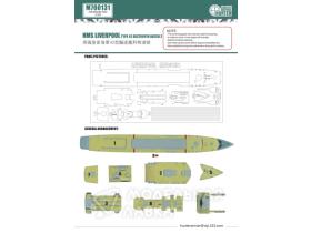 HMS LIVERPOOL type 42 destroyer batch2(for dragon 7069)