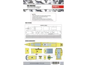 HMS Montrose Deck Painting Mask (For Trumpeter 04545)