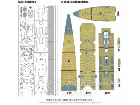 IJN ceuiser tone deck painting mask (for tamiya 78024)