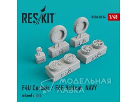 Колеса F4U Corsair/F6F Hellcat Navy Wheels Set