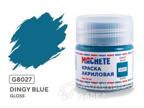 Краска акриловая MACHETE 10 мл, Dingy blue (Сине-зеленый, глянцевый)