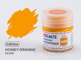 Краска акриловая MACHETE 10 мл, Медовый оранжевый (Honey orange)