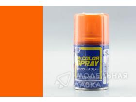 Краска художественная в аэрозольных баллончиках, Clear Orange, 100 мл.