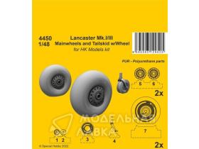 Lancaster Mk.I/III Mainwheels and Tailwheel w/Leg