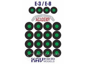 Маска окрасочная E-3G Sentry / E-8 AWAC (Academy/Minicraft)