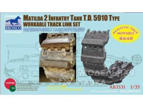 Matilda 2 Infantry Tank T.D.  5910 Type Workable Track Link Set