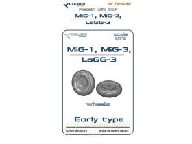 MiG-1, MiG-3, LaGG-3 Early type - wheels