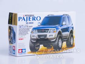 Mitsubishi Pajero V6 3500 с электромоторчиком (серия 4WD, джипы с маленькими колесами). Собирается без клея.