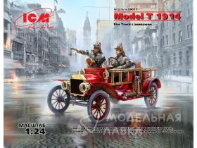 Model T 1914 Fire Truck с экипажем