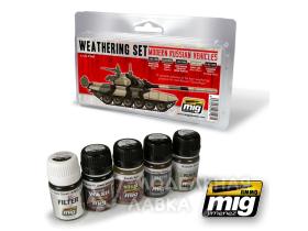 MODERN RUSSIAN VEHICLES WEATHERING SET (набор для везеринга современной российской бронетехники)