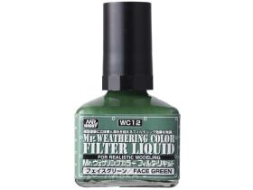 MR.WEATHERING COLOR WC12 FILTER LIQUID FACE GREEN, 40мл