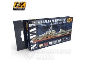 Набор акриловых красок German Warships Set (немецкие корабли)(6 красок)