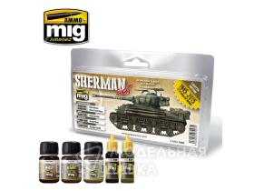 Набор красок и смесей "FURY SHERMAN SET" (Шерман "Ярость")