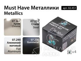 Набор спиртовых красок Jim Scale "Must Have Металлики"