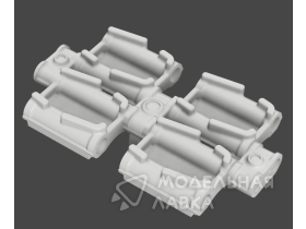 Наборные траки для Т-72Б3М, БМПТ с косым грунтозацепом.