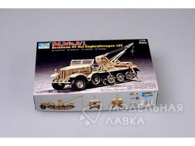 Немецкая полугусеничная БРЭМ Sd.Kfz. 9/1 Famo с краном 6Т Bilstain crane (поздний)