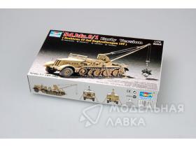 Немецкая полугусеничная БРЭМ Sd.Kfz. 9/1 Famo с краном 6Т Bilstain crane (ранний)