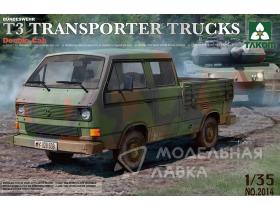 Немецкий микроавтобус "VW"  T3 Бундесвер со сдвоенной кабиной