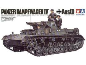 Немецкий танк Pzkpw IV Ausf.D 1939г.(с укороченной пушкой) и 3 фигурами танкистов