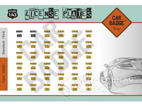 Номерные знаки "СССР" 1946 г.