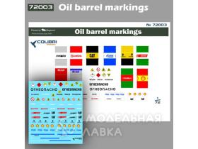 Oil barrel markings