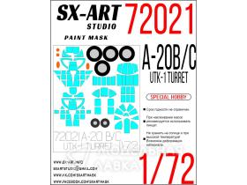Окрасочная маска A-20B/C Boston with UTK-1 Turret