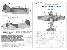 Окрасочная маска  Brewster 239 (BW 372) Finnish camo (Hasegawa)