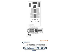 Окрасочная маска Fokker D XXI (MPM)