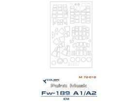 Окрасочная маска Fw-189 A1/A2 (ICM)