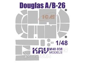 Окрасочная маска на Douglas A/B-26 (ICM)